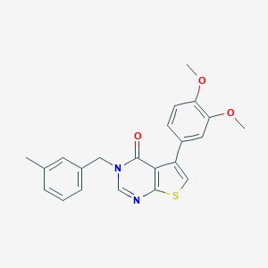 5-(3,4-dimethoxyphenyl)-3-(3-methylbenzyl)thieno[2,3-d]pyrimidin-4(3H)-one