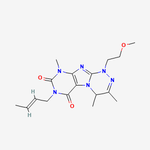 7-[(E)-But-2-enyl]-1-(2-methoxyethyl)-3,4,9-trimethyl-4H-purino[8,7-c][1,2,4]triazine-6,8-dione