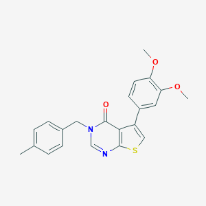 5-(3,4-dimethoxyphenyl)-3-(4-methylbenzyl)thieno[2,3-d]pyrimidin-4(3H)-one