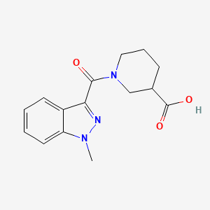1-(1-Methyl-1H-indazole-3-carbonyl)piperidine-3-carboxylic acid