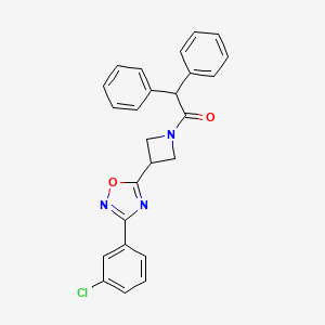 1-(3-(3-(3-Chlorophenyl)-1,2,4-oxadiazol-5-yl)azetidin-1-yl)-2,2-diphenylethanone