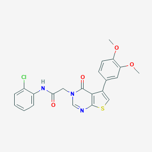 N-(2-chlorophenyl)-2-(5-(3,4-dimethoxyphenyl)-4-oxothieno[2,3-d]pyrimidin-3(4H)-yl)acetamide