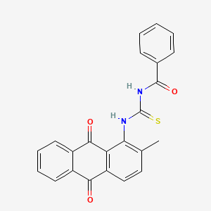 N-benzoyl-N'-(2-methyl-9,10-dioxo-9,10-dihydro-1-anthracenyl)thiourea