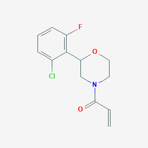 1-[2-(2-Chloro-6-fluorophenyl)morpholin-4-yl]prop-2-en-1-one