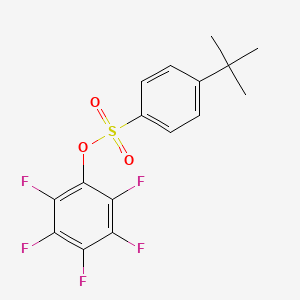 molecular formula C16H13F5O3S B2845083 2,3,4,5,6-Pentafluorophenyl 4-(tert-butyl)benzenesulfonate CAS No. 885950-38-9