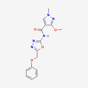3-methoxy-1-methyl-N-(5-(phenoxymethyl)-1,3,4-oxadiazol-2-yl)-1H-pyrazole-4-carboxamide