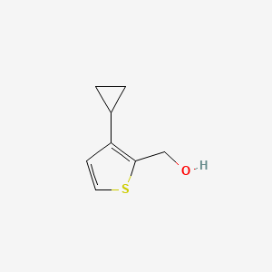 molecular formula C8H10OS B2845098 (3-环丙基硫代苯基)甲醇 CAS No. 2296417-42-8