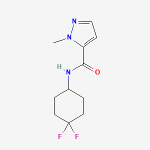 molecular formula C11H15F2N3O B2845105 N-(4,4-difluorocyclohexyl)-1-methyl-1H-pyrazole-5-carboxamide CAS No. 2034225-74-4
