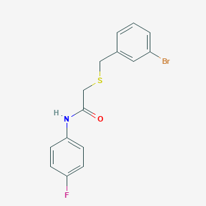 2-((3-bromobenzyl)thio)-N-(4-fluorophenyl)acetamide