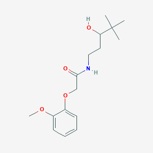 molecular formula C16H25NO4 B2845111 N-(3-羟基-4,4-二甲基戊基)-2-(2-甲氧基苯氧基)乙酰胺 CAS No. 1396850-31-9