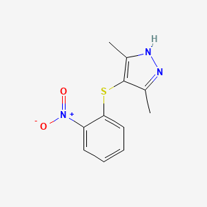 3,5-Dimethyl-4-[(2-nitrophenyl)thio]-1H-pyrazole