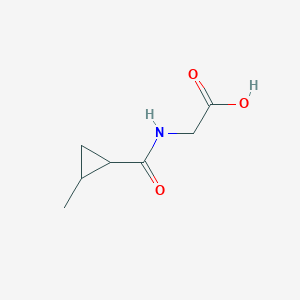 2-[(2-Methylcyclopropyl)formamido]acetic acid