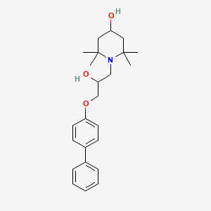 1-(3-([1,1'-Biphenyl]-4-yloxy)-2-hydroxypropyl)-2,2,6,6-tetramethylpiperidin-4-ol