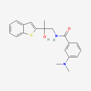 N-(2-(benzo[b]thiophen-2-yl)-2-hydroxypropyl)-3-(dimethylamino)benzamide