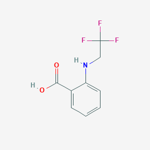 molecular formula C9H8F3NO2 B2845146 2-[(2,2,2-Trifluoroethyl)amino]benzoic acid CAS No. 20939-82-6