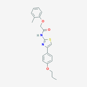 2-(2-methylphenoxy)-N-[4-(4-propoxyphenyl)-1,3-thiazol-2-yl]acetamide