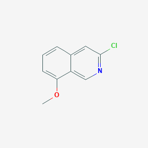 molecular formula C10H8ClNO B2845160 3-氯-8-甲氧基异喹啉 CAS No. 129959-08-6