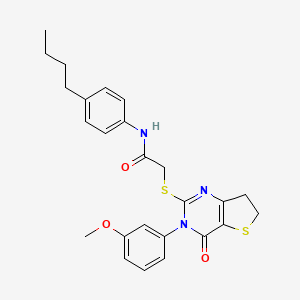 N-(4-butylphenyl)-2-((3-(3-methoxyphenyl)-4-oxo-3,4,6,7-tetrahydrothieno[3,2-d]pyrimidin-2-yl)thio)acetamide