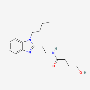 molecular formula C17H25N3O2 B2845175 N-[2-(1-丁基苯并咪唑-2-基)乙基]-4-羟基丁酰胺 CAS No. 943103-90-0