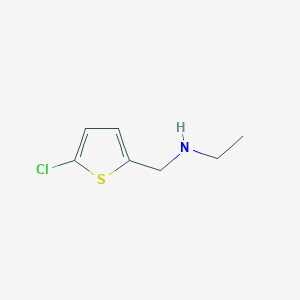molecular formula C7H10ClNS B2845194 [(5-Chlorothiophen-2-yl)methyl](ethyl)amine CAS No. 851175-22-9