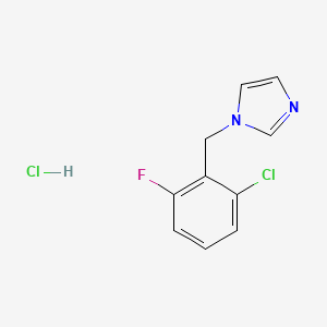 molecular formula C10H9Cl2FN2 B2845197 1-(2-chloro-6-fluorobenzyl)-1H-imidazole hydrochloride CAS No. 1049721-33-6