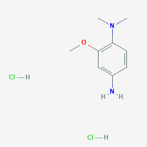 molecular formula C9H16Cl2N2O B2845198 2-甲氧基-1-N,1-N-二甲基苯乙二胺；二盐酸盐 CAS No. 2344680-66-4
