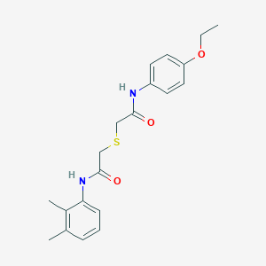 2-{[2-(2,3-dimethylanilino)-2-oxoethyl]sulfanyl}-N-(4-ethoxyphenyl)acetamide