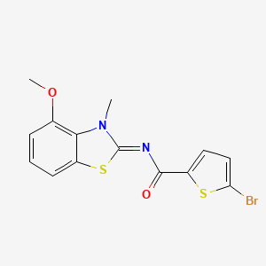 (E)-5-bromo-N-(4-methoxy-3-methylbenzo[d]thiazol-2(3H)-ylidene)thiophene-2-carboxamide