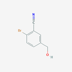 molecular formula C8H6BrNO B2845217 2-溴-5-(羟甲基)苯甲腈 CAS No. 1261609-83-9