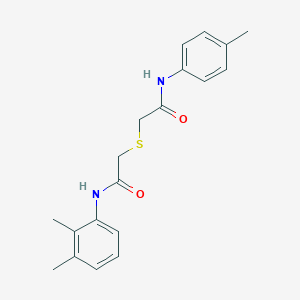 2-{[2-(2,3-dimethylanilino)-2-oxoethyl]sulfanyl}-N-(4-methylphenyl)acetamide