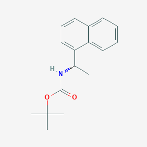 molecular formula C17H21NO2 B2845220 tert-butyl N-[(1S)-1-(naphthalen-1-yl)ethyl]carbamate CAS No. 683788-80-9