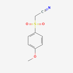 molecular formula C9H9NO3S B2845221 2-(4-Methoxybenzenesulfonyl)acetonitrile CAS No. 132276-87-0