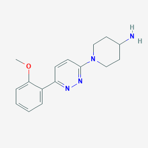 molecular formula C16H20N4O B2845222 1-[6-(2-Methoxyphenyl)pyridazin-3-yl]piperidin-4-amine CAS No. 1338677-56-7