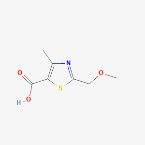molecular formula C7H9NO3S B2845226 2-(甲氧基甲基)-4-甲基-1,3-噻唑-5-甲酸 CAS No. 136204-50-7