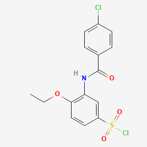 3-(4-Chlorobenzoylamino)-4-ethoxybenzenesulfonylchloride