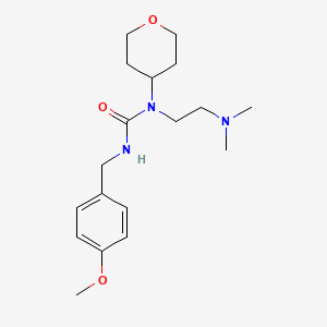 molecular formula C18H29N3O3 B2845234 1-(2-(dimethylamino)ethyl)-3-(4-methoxybenzyl)-1-(tetrahydro-2H-pyran-4-yl)urea CAS No. 1797076-09-5