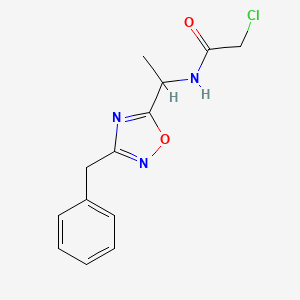 N-[1-(3-Benzyl-1,2,4-oxadiazol-5-yl)ethyl]-2-chloroacetamide