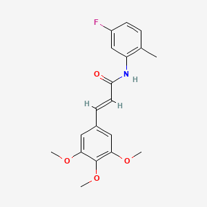 N-(5-fluoro-2-methylphenyl)-3-(3,4,5-trimethoxyphenyl)acrylamide