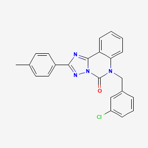 6-(3-chlorobenzyl)-2-(p-tolyl)-[1,2,4]triazolo[1,5-c]quinazolin-5(6H)-one