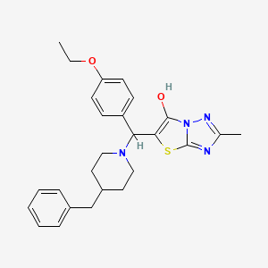 5-((4-Benzylpiperidin-1-yl)(4-ethoxyphenyl)methyl)-2-methylthiazolo[3,2-b][1,2,4]triazol-6-ol