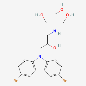 2-((3-(3,6-dibromo-9H-carbazol-9-yl)-2-hydroxypropyl)amino)-2-(hydroxymethyl)propane-1,3-diol