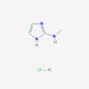 molecular formula C4H8ClN3 B2845277 N-甲基-1H-咪唑-2-胺盐酸盐 CAS No. 1803581-76-1