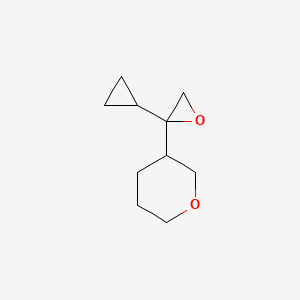 molecular formula C10H16O2 B2845282 3-(2-Cyclopropyloxiran-2-yl)oxane CAS No. 2248348-71-0