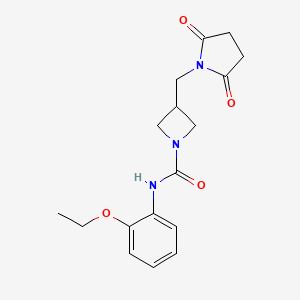 3-[(2,5-Dioxopyrrolidin-1-yl)methyl]-N-(2-ethoxyphenyl)azetidine-1-carboxamide