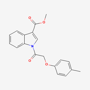 molecular formula C19H17NO4 B2845312 Methyl 1-(2-(p-tolyloxy)acetyl)-1H-indole-3-carboxylate CAS No. 424817-39-0