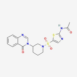 N-(5-((3-(4-oxoquinazolin-3(4H)-yl)piperidin-1-yl)sulfonyl)thiazol-2-yl)acetamide