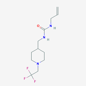1-Prop-2-enyl-3-[[1-(2,2,2-trifluoroethyl)piperidin-4-yl]methyl]urea