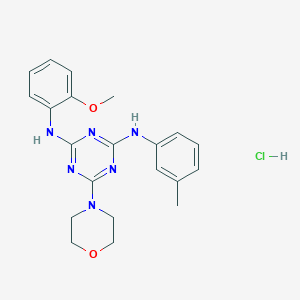N2-(2-methoxyphenyl)-6-morpholino-N4-(m-tolyl)-1,3,5-triazine-2,4-diamine hydrochloride