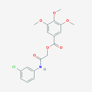 [2-(3-Chloroanilino)-2-oxoethyl] 3,4,5-trimethoxybenzoate