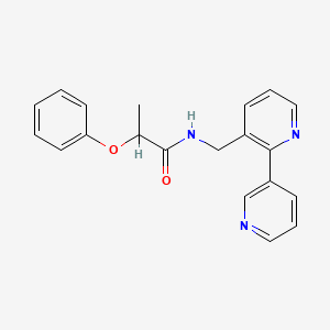 N-([2,3'-bipyridin]-3-ylmethyl)-2-phenoxypropanamide